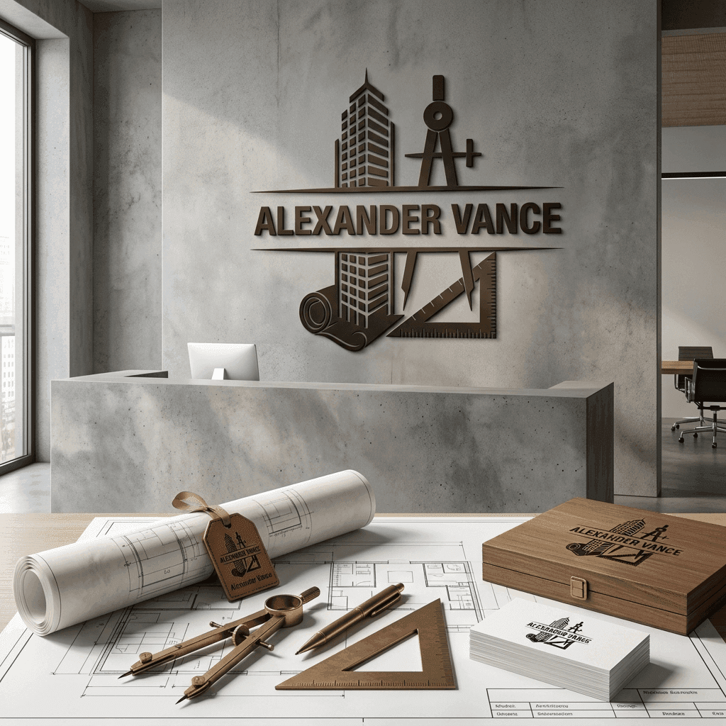 Custom Architect Split Monogram SVG - Image 3