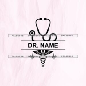 Doctor Split Monogram SVG