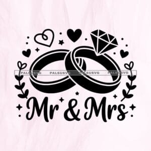 Mr & Mrs Rings SVG