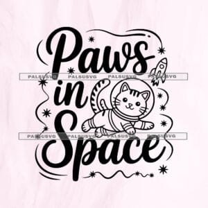 Cat Astronaut SVG