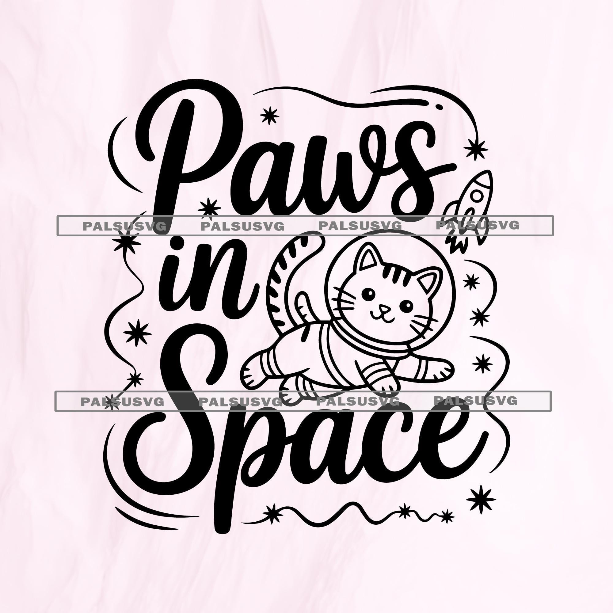 Cat Astronaut SVG