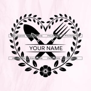 Custom Garden Monogram SVG