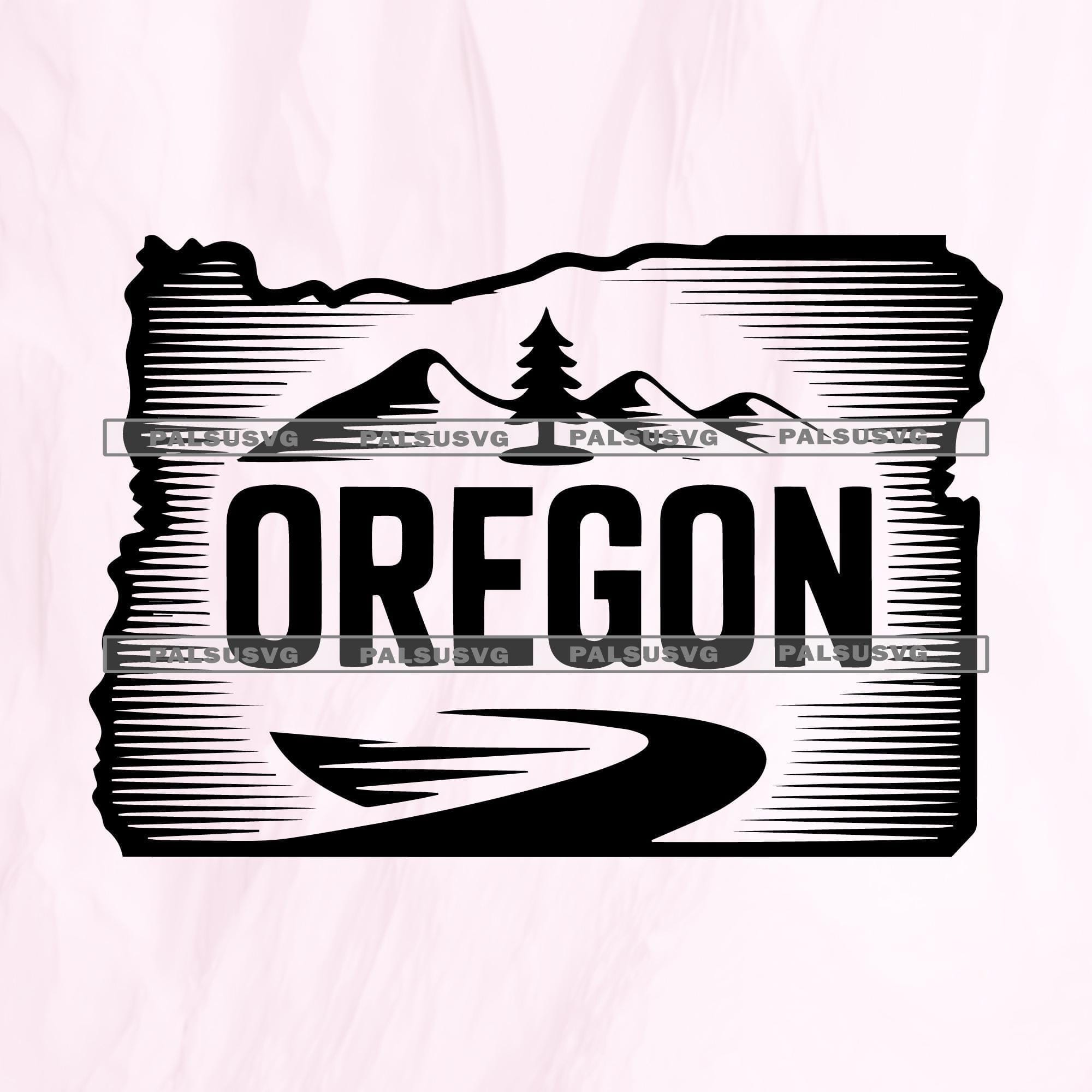 Oregon State Outline SVG