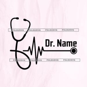 Custom Stethoscope Heartbeat SVG