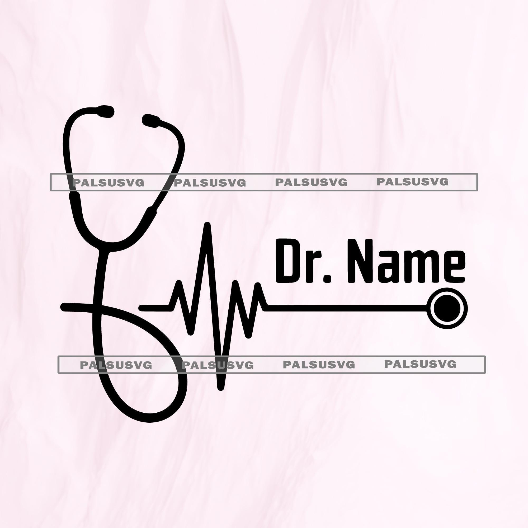 Custom Stethoscope Heartbeat SVG