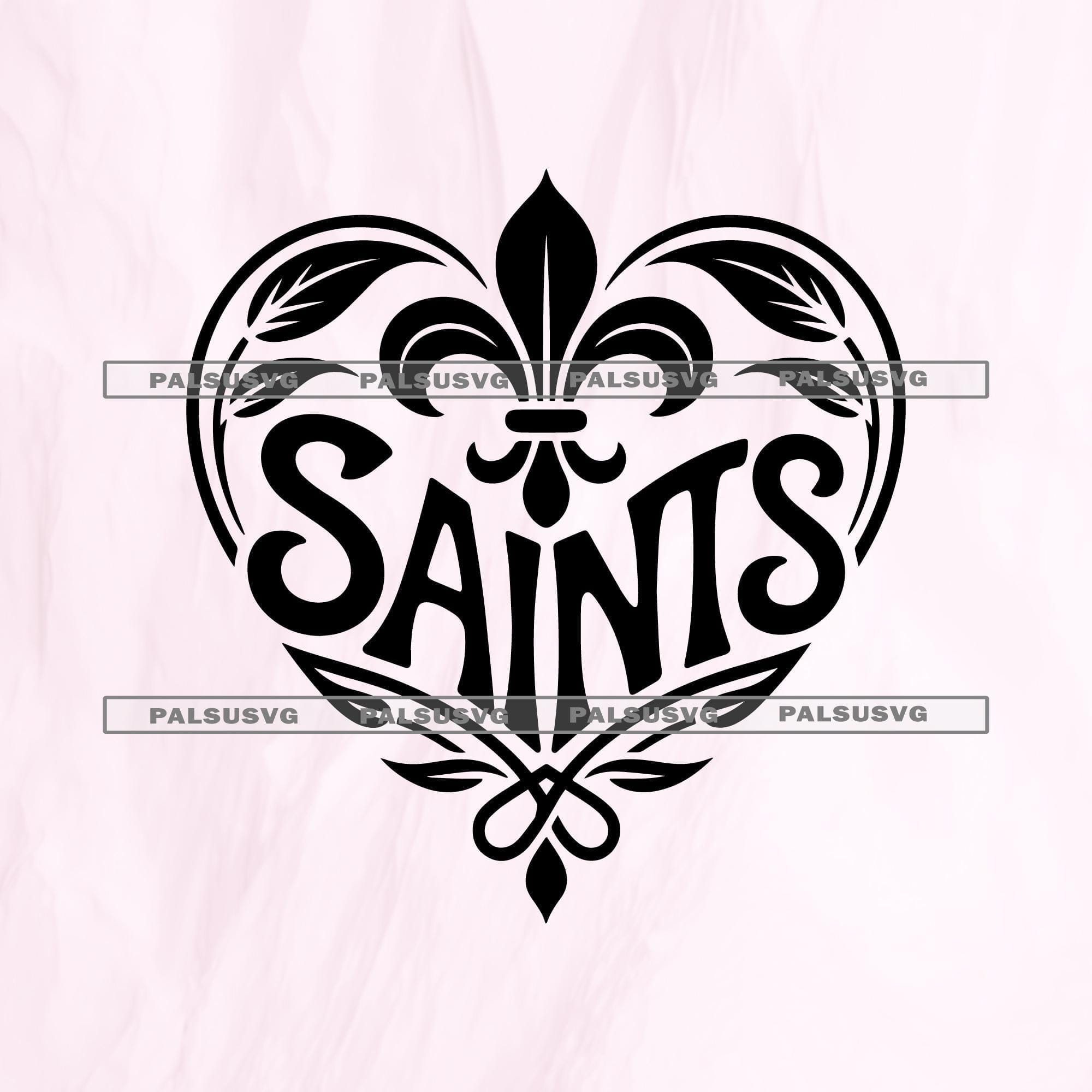 Fleur de Lis Heart SVG