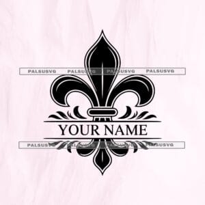 Fleur de Lis Monogram SVG