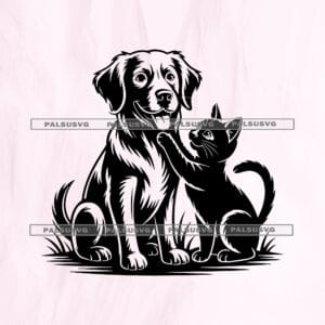 Cat and Dog SVG