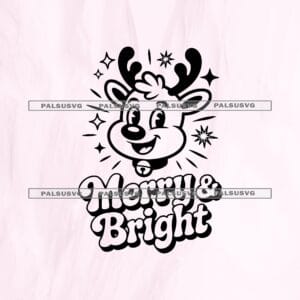 Merry and Bright SVG