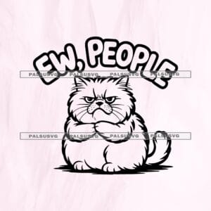 Ew People Cat SVG