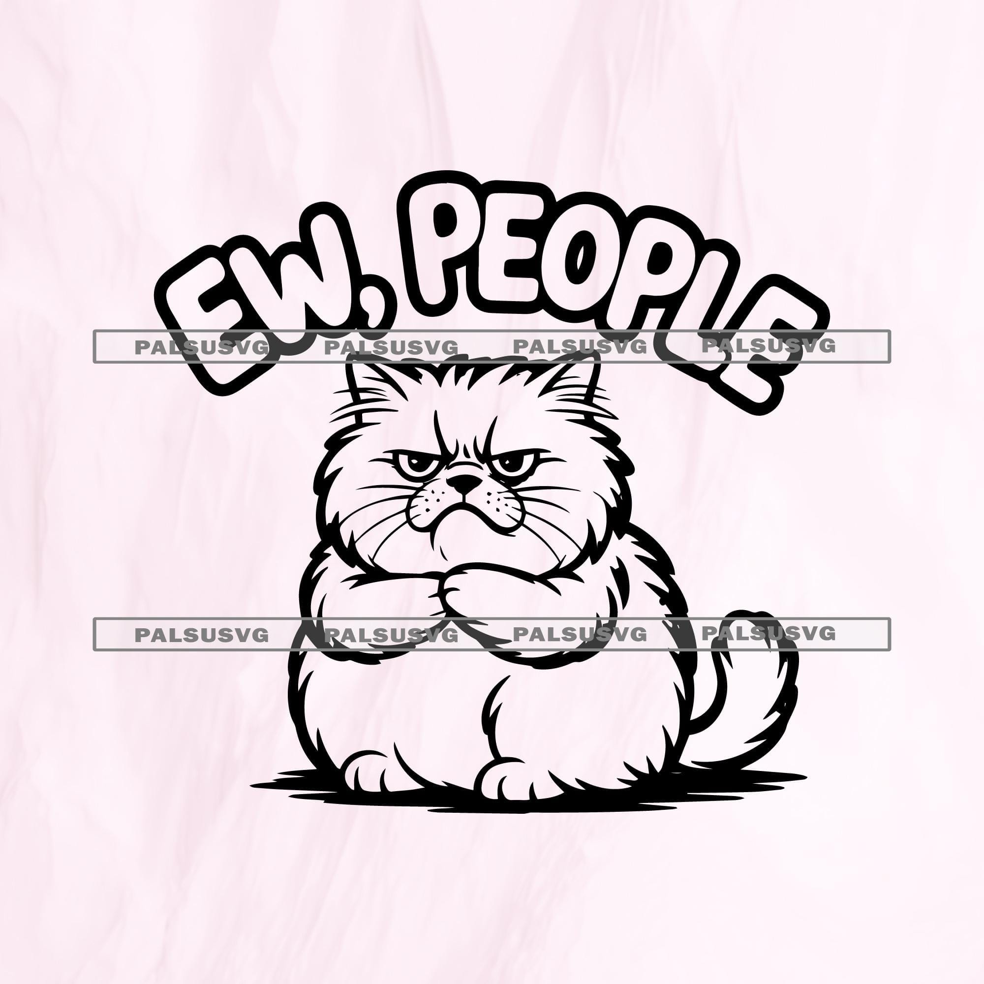 Ew People Cat SVG
