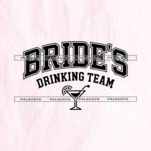 Bride's Drinking Team SVG