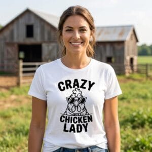 Crazy Chicken Lady SVG