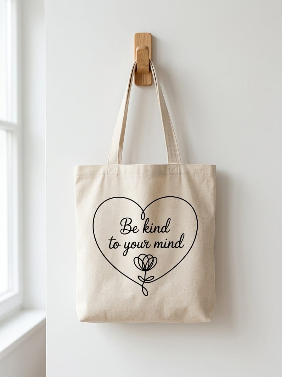 Be Kind To Your Mind SVG | Mental Health Line Art Cut File - Image 2