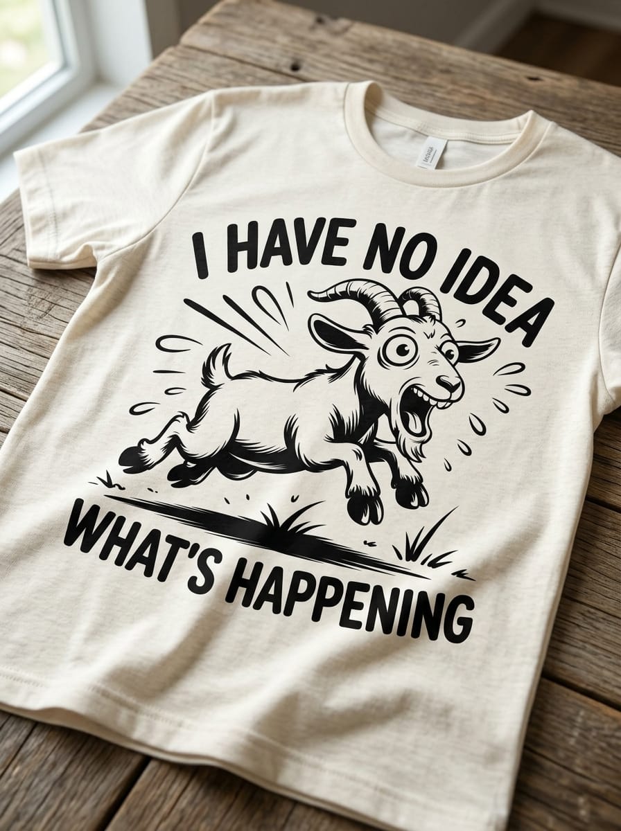 I Have No Idea Whats Happening SVG | Funny Screaming Goat Cut File - Image 2