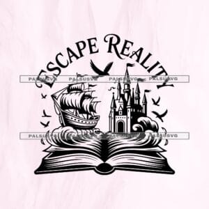 Escape Reality Book SVG
